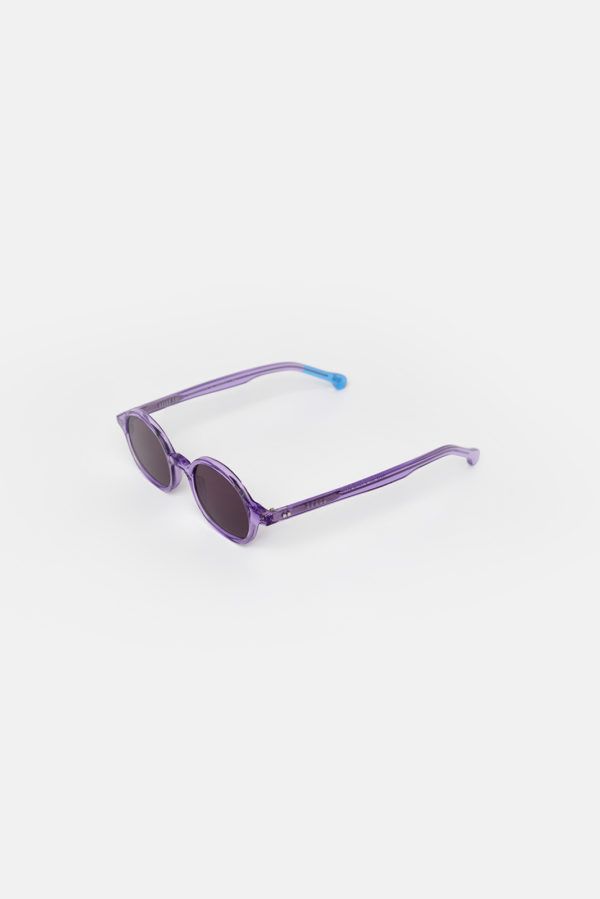 purple sunglasses.side