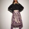 Mesolongitissa pleated skirt with fleece top
