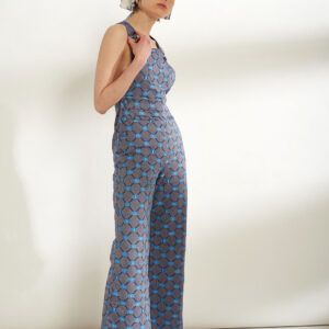 rodanthi dungarees side made of woven on the loom cotton