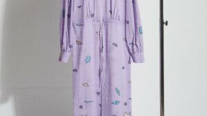 anthippi dress in harta pattern in lilac