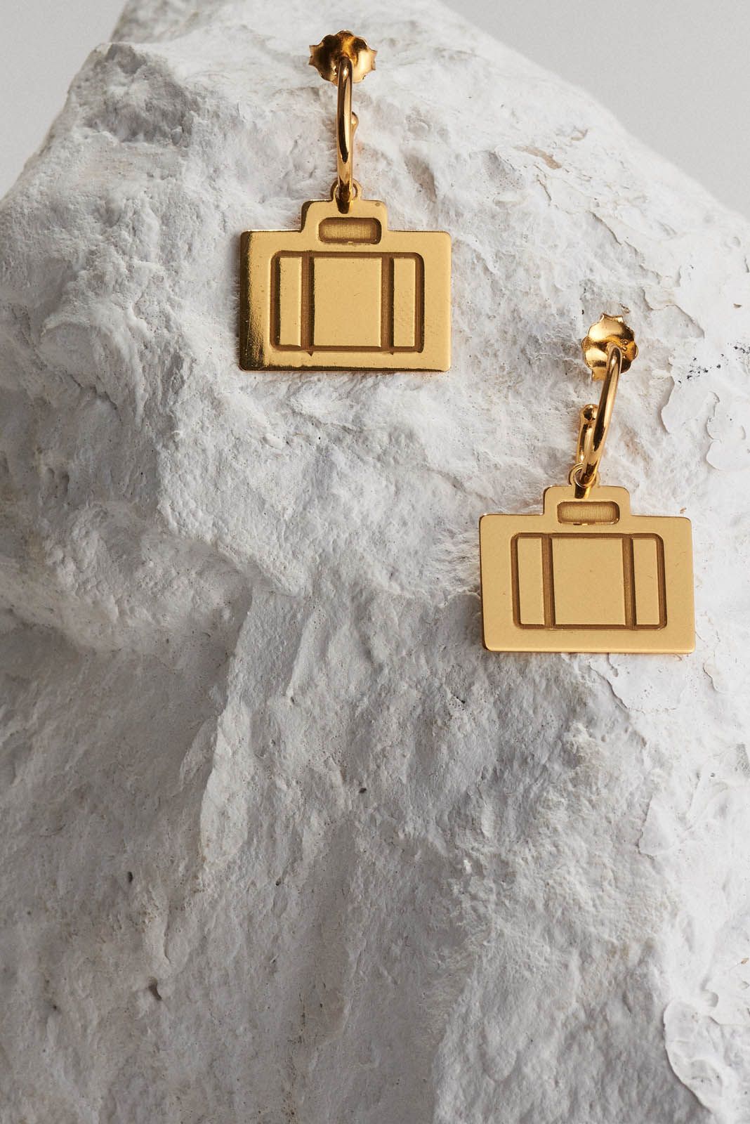 Gold plated valitsaki earrings